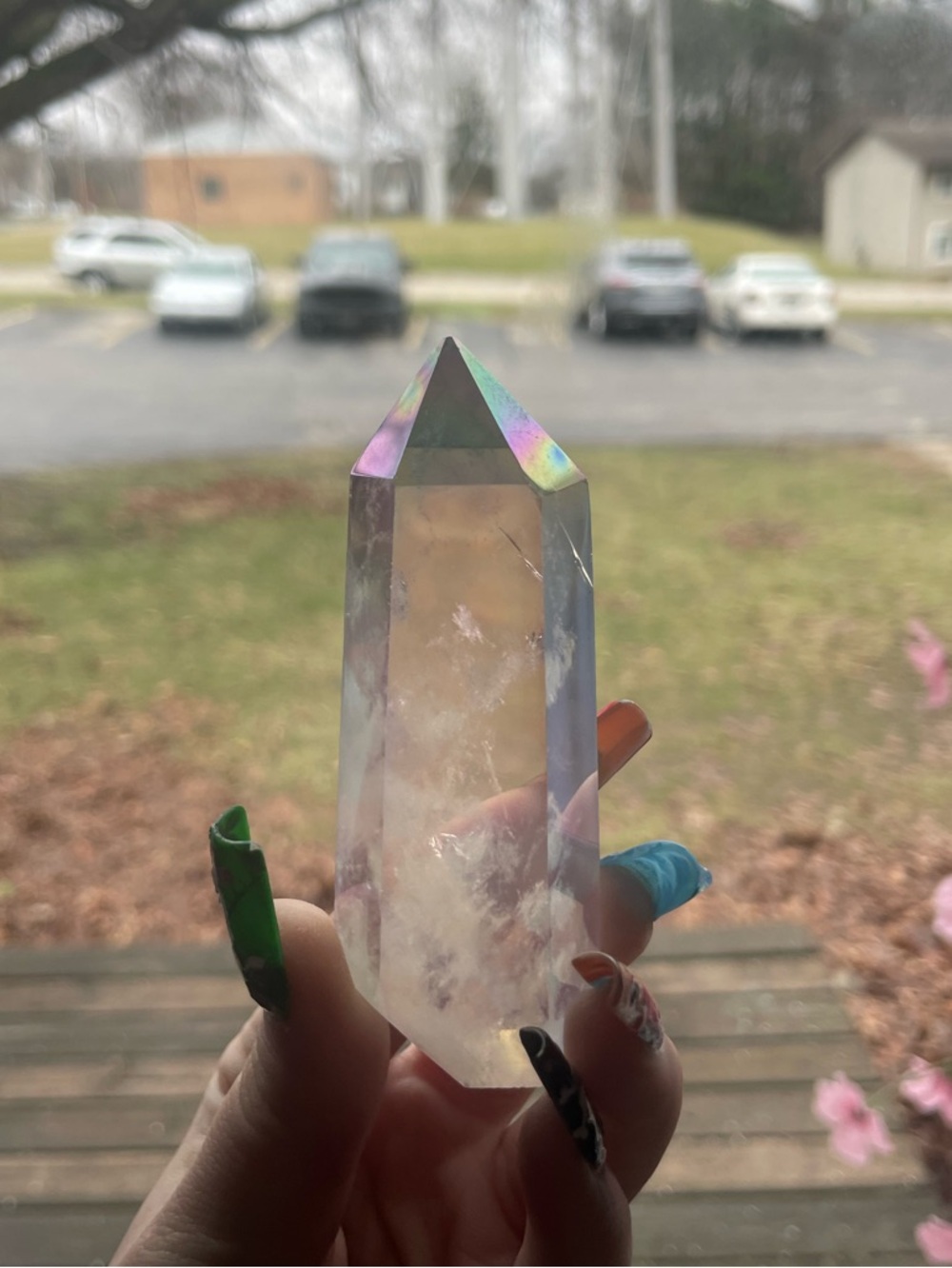 Angel Aura Quartz Crystal Tower